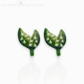 May Lily of the Valley Small - Post Earrings